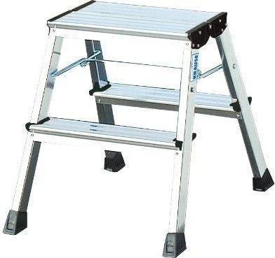 Krause Monto Rolly Alu 2-tlg. Trittleiter, 2x 2 Stufen