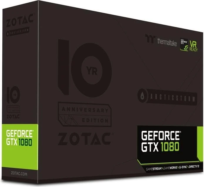 Zotac GeForce GTX 1080 ArcticStorm Thermaltake 10 Year Anniversary Edition, 8GB GDDR5X, DVI, HDMI, 3x DP