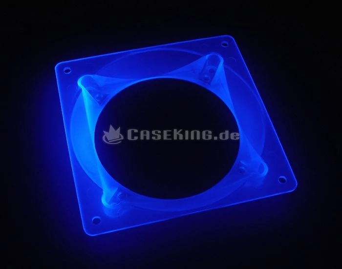 Bitspower Ultimate Lüfteradapter/Fan Adapter 80/92mm auf 120mm UV blau