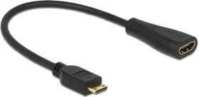 DeLOCK HDMI Typ C auf HDMI Typ A Adapter schwarz (65650)