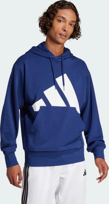 adidas Essentials Big Logo French Terry Hoodie dark blue/white (Herren)
