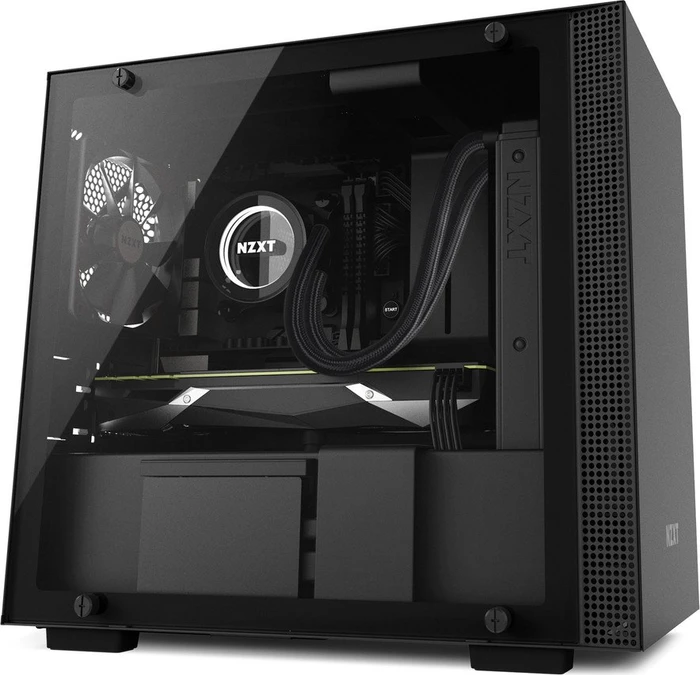 NZXT H200 schwarz, Glasfenster, Mini-ITX