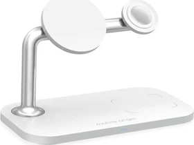Mobile Origin 3in1 Wireless Charger MO1 weiß/silber