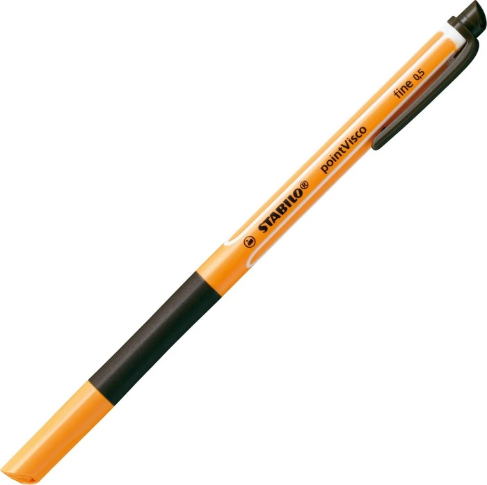 STABILO pointVisco Tintenroller (Mine) schwarz/orange, 10er-Pack