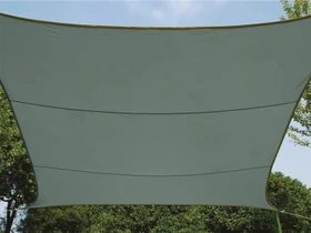 Perel Viereck Sonnensegel 500x500cm grüngrau