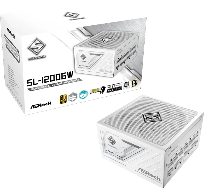 ASRock Steel Legend SL-1200GW weiß 1200W, ATX 3.1