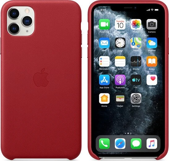 Apple Leder Case für iPhone 11 Pro Max rot