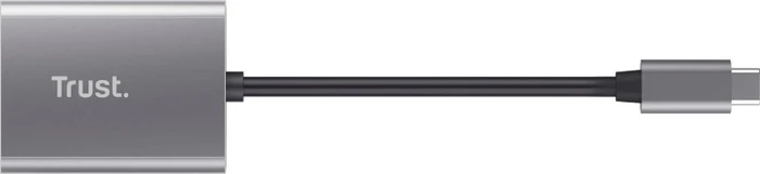 Trust Dalyx Kartenlesegerät aus Aluminium, silber, USB-C 3.0 [Stecker]