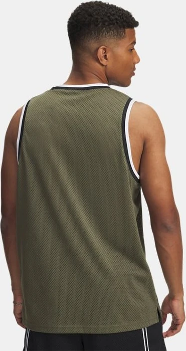 Under Armour Zone Pro Mesh Funktionsshirt ärmellos marine od green/white (Herren)