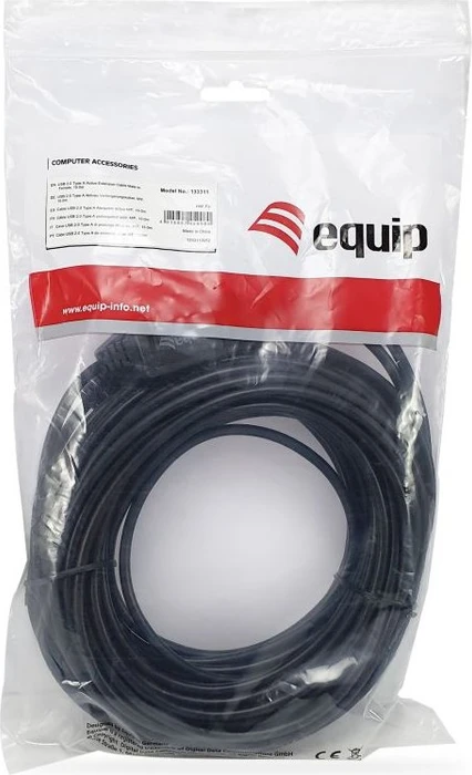 Equip USB 2.0 aktives Verlängerungskabel A/A, 15m