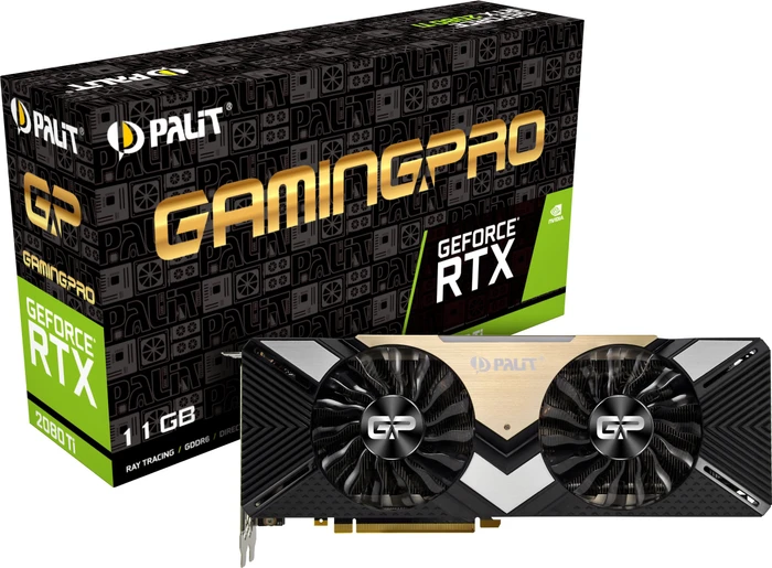 Palit GeForce RTX 2080 Ti GamingPro, 11GB GDDR6, HDMI, USB-C, 3x DP