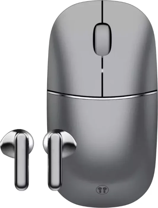 Honor Choice Yhemi MouseBuds Pro, Wireless Mouse & Earbuds 2-in-1, schwarz/grau, USB/Bluetooth