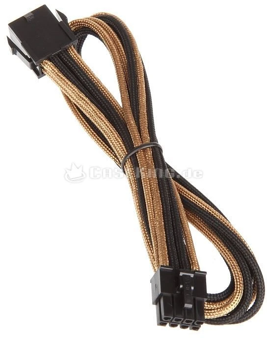 BitFenix Alchemy 8-Pin EPS12V Verlängerung 45cm, sleeved gold/schwarz
