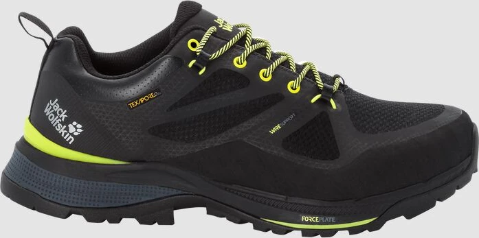 Jack Wolfskin Force Striker Texapore Low black/lime (Herren)