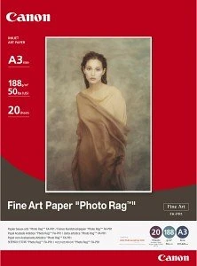 Canon FA-PR1 Fine Art Photo Rag A3+ Fotopapier weiß, A3+, 188g/m², 20 Blatt