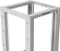 Lanberg Open Rack Series 19" Open Frame Rack 18HE, 4-Pfosten, mit Rollen, Flat Pack, tiefenverstellbar, 430-590mm, RAL 7035, 800mm tief Vorschaubild
