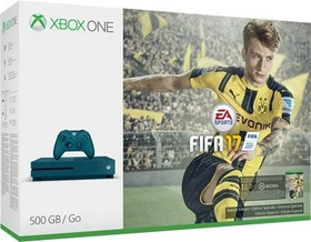 Microsoft Xbox One S - 500GB FIFA 17 Bundle blau