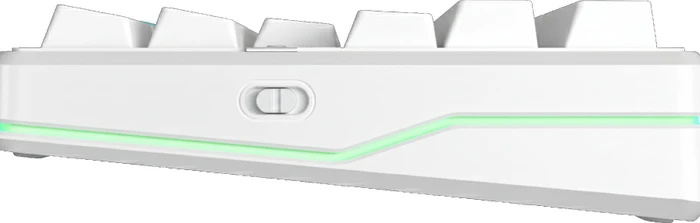 Aula F87 Pro V2 Wireless, White Contour Engraved, LEDs RGB, hot-swap, LEOBOG Seiya Star Vector, USB/Bluetooth, US