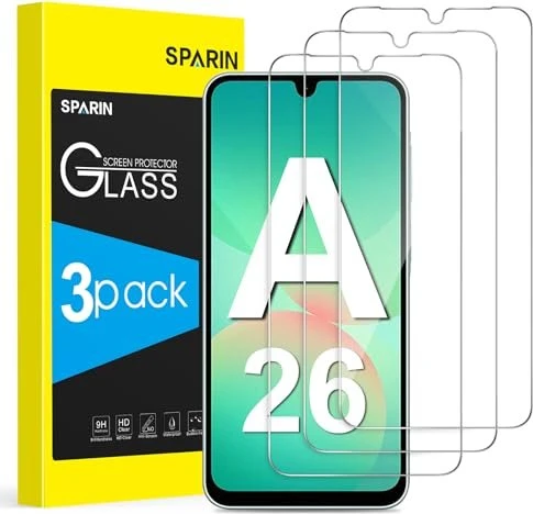 Sparin Panzerglas für Samsung Galaxy A26 5G, 3er-Pack