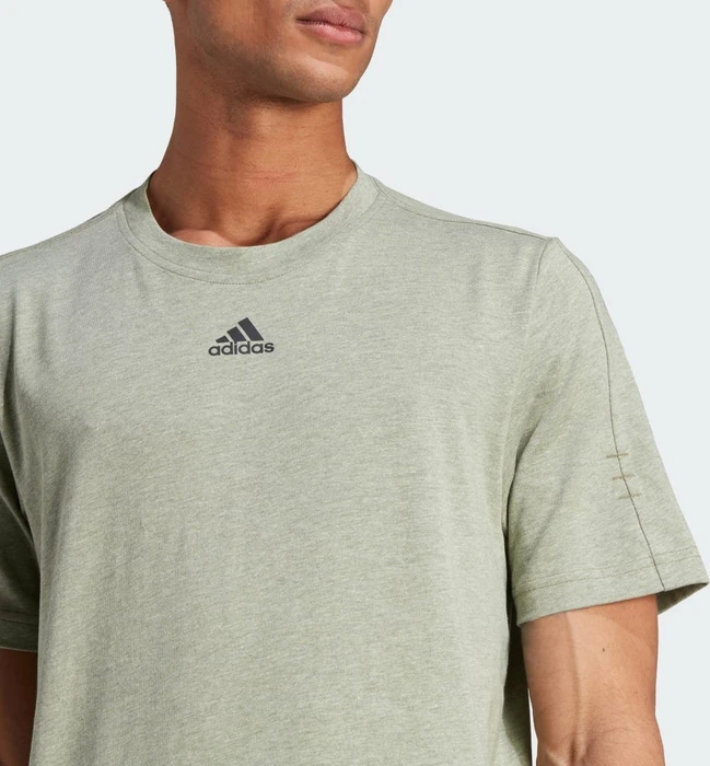 adidas Mélange T-Shirt kurzarm olive strata mel. (Herren)