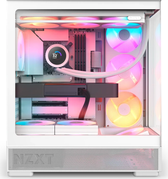 NZXT S5 RGB Deluxe White, Glasfenster