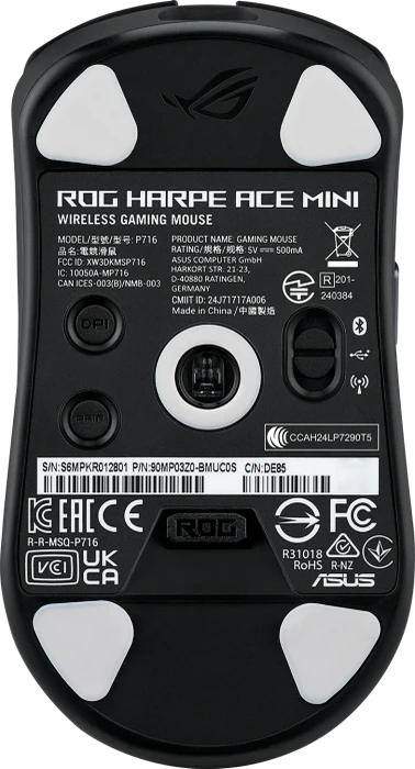 ASUS ROG Harpe Ace Mini schwarz, USB/Bluetooth