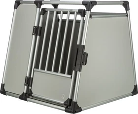 Trixie Transportbox Aluminium, mit Sicherheitsverschluss, XL, silber