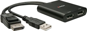 Lindy DisplayPort 1.2 MST Hub, DisplayPort auf 2x DisplayPort Adapter
