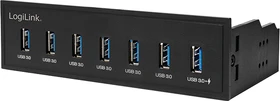 LogiLink UA0342 USB-Hub, 7x USB-A 3.0, USB-A 3.0 [Buchse]