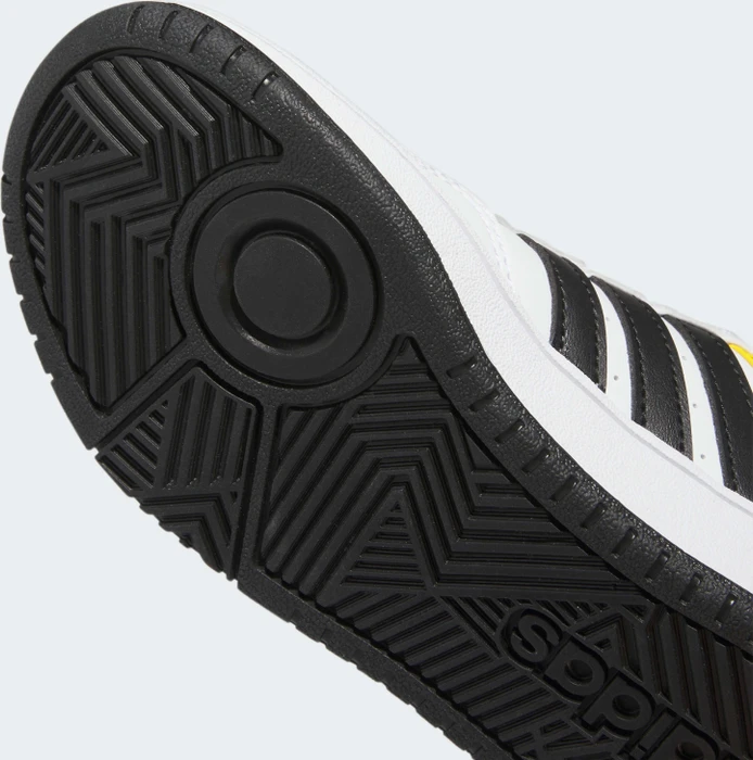 adidas Hoops 3.0 cloud white/core black/bold gold (Junior)