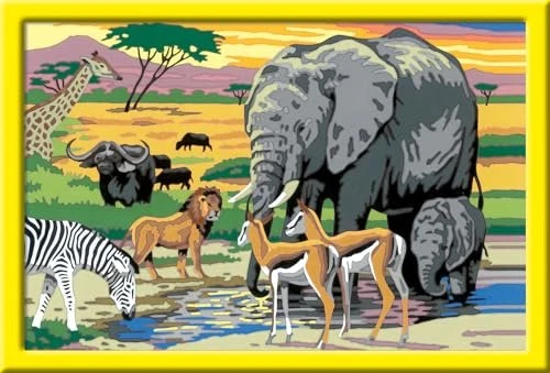 Ravensburger Malen nach Zahlen Tiere in Afrika