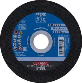 Pferd EHT 125-1.0 CERAMIC SGP STEEL Trennscheibe, 125x1x22.23mm, 25 Stück