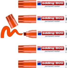 edding 800 Permanentmarker orange, 5er-Pack