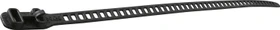 HellermannTyton SOFTFIX XS Kabelbinder ohne Verzahnung aus flexiblem TPU Material, 7mm, 180mm, schwarz, 16 Stück