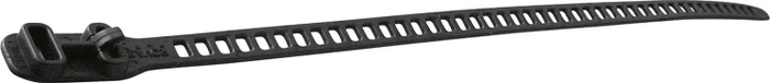 HellermannTyton SOFTFIX XL Kabelbinder ohne Verzahnung aus flexiblem TPU Material, 28mm, 580mm, schwarz, 3 Stück