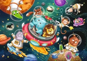 Ravensburger Puzzle Tiere im Weltall