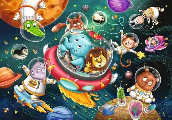 Ravensburger Puzzle Tiere im Weltall