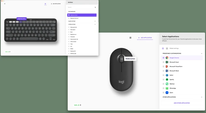 Logitech Pebble 2 Combo for Mac schwarz/grau, Logi Bolt, USB/Bluetooth, DE