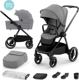 Kinderkraft Nea 2in1 Kombi-Kinderwagen hellgrau