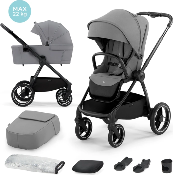 Kinderkraft Nea 2in1 Kombi-Kinderwagen hellgrau