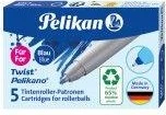 Pelikan Pelikano/Twist Refill Tintenrollermine M blau, 5er-Pack