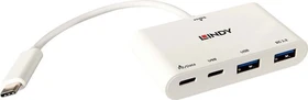 Lindy USB-Hub, 2x USB-C 3.1, 2x USB-A 3.0, USB-C 3.1 [Stecker]