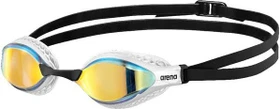 Arena Air Speed Mirror Schwimmbrille yellow copper/white