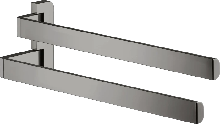 Hansgrohe Axor Universal Softsquare Handtuchhalter zweiarmig polished black chrome
