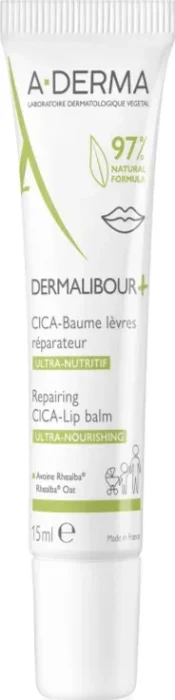 A-Derma Dermalibour+ regenerierender CICA-Lippenbalsam, 15ml
