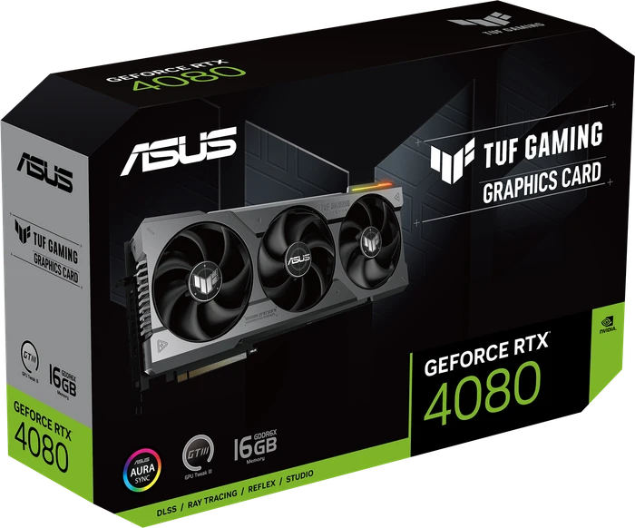 ASUS TUF Gaming GeForce RTX 4080, TUF-RTX4080-16G-GAMING, 16GB GDDR6X, 2x HDMI, 3x DP