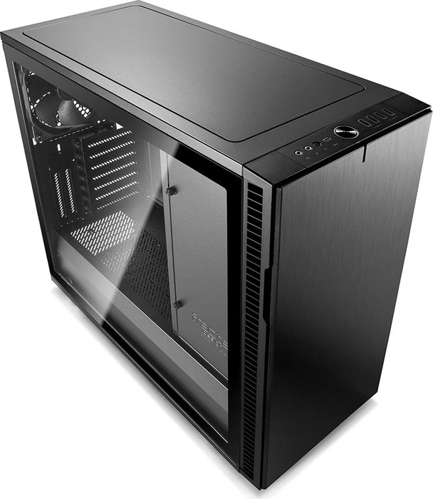 Fractal Design Define R6 USB-C Blackout TG, Glasfenster, schallgedämmt