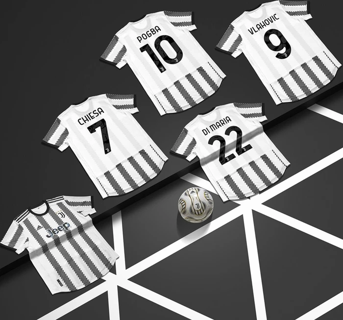 adidas Juventus Turin Authentic 2022/2023 Heimtrikot white/black (Herren)