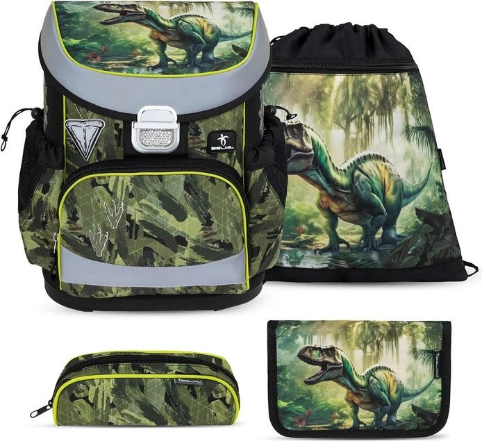 Belmil Mini-Fit Lost World Schultaschen-Set, 4-tlg.