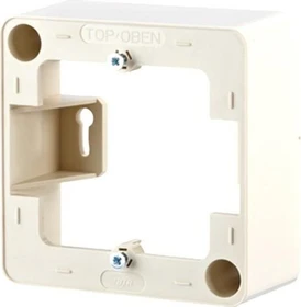 Metz Connect Aufputzrahmen 85x85x35mm 1fach, perlweiß